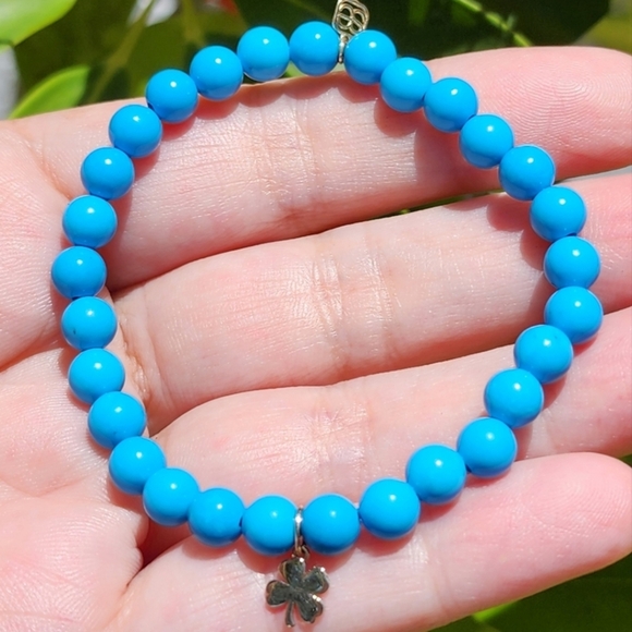 ☘️ Sydney Evan 14kt Turquoise Beaded Bracelet - Picture 1 of 3
